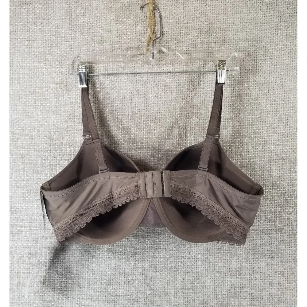 Paramour Gorgeous Full Figure T-Shirt Bra Underwire S671 Dark Taupe Womens 40DDD